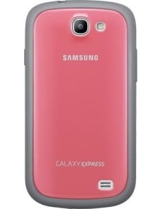 Samsung Flip - Funda para móvil Galaxy Express (Permite hablar con la tapa cerrada, sustituye a la tapa trasera), rosa: Kiwiku.