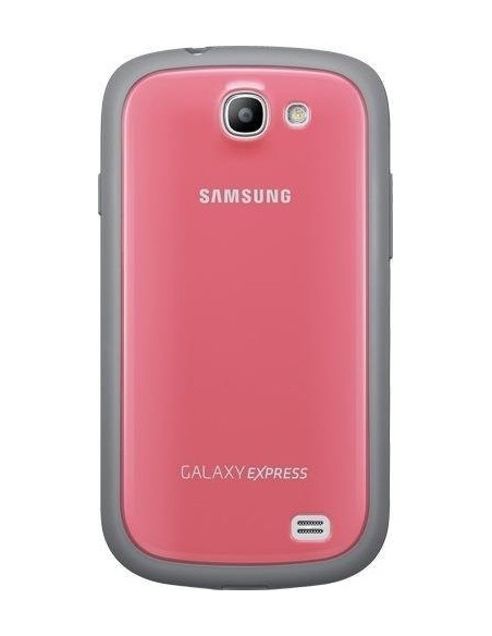 Samsung Flip - Funda para móvil Galaxy Express (Permite hablar con la tapa cerrada, sustituye a la tapa trasera), rosa: Kiwiku.