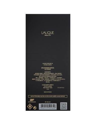 Lalique Noir Premier Terres Aromatiques Eau de Perfume Vaporizador 100ml