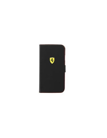 Funda Flip Case Ferrari negra para Samsung Galaxy S IV S4, Hardcase booktype - Electrónica - Kiwiku.com