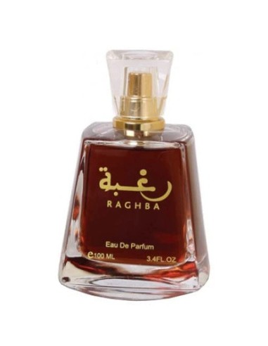 Lattafa Raghba Set Eau De Parfum 100ml + Desodorante 50ml Unisex - Fragancia Oriental y Amaderada  