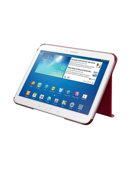 Samsung Book Cover - Funda para Samsung Galaxy Tab 3 de 10 P5200/P5210, Granate: Kiwiku.com: Informática