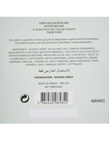Montblanc Lady Emblem L'eau Eau de Toilette Vaporizador 75ml