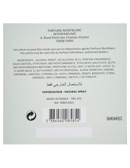 Montblanc Lady Emblem L'eau Eau de Toilette Vaporizador 75ml
