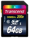 Transcend premium - tarjeta de memoria flash 64gb sdxc clase 10 de ultra alta velocidad, mlc