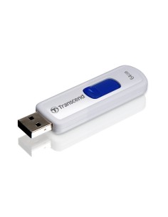 Transcend JetFlash 530 Hi-Speed Series, 64 GB, USB 2.0, 63.1 mm, color azul/blanco,: Kiwiku.com: Informática