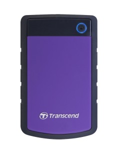 Transcend StoreJet 25H2P - Disco duro externo de 1 TB (ultra resistente de grado militar, 2.5, USB 2.0), morado: Kiwiku.com: In