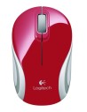 Logitech 910-002732 - ratón mini óptico inalámbrico, color rojo