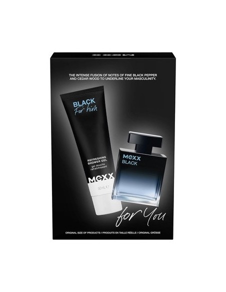 Mexx Black Man Eau de Toilette 30ml + Gel de Ducha 50ml