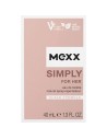 Mexx Simply para Mujer Eau de Toilette Fresh Floral Elegant Ladies Natural Vegano Formula Glass Bottle 40ml