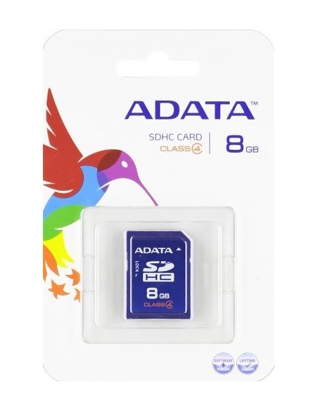 ADATA SDHC-CARD 8GB - Tarjeta de memoria (8 GB, Secure Digital High-Capacity (SDHC), 17 MB/s, FCC, CE, BSMI, VCCI, 24 mm, 2.1 m