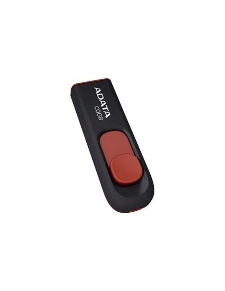 ADATA C008 64GB - Memoria USB (64 GB, USB 2.0, 19.5 mm, 59.6 mm, 5.9 mm) Negro, Rojo: Kiwiku.com: Informática