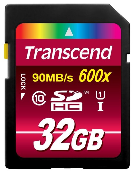 Transcend SDHC Class 10 UHS-I - Tarjeta de memoria 32GB SDHC (MLC, Clase 10 UHS-I, 90mb/s, 600x): Kiwiku.com: Informática