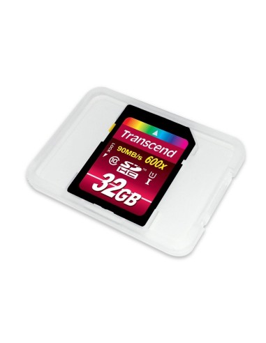 Transcend SDHC Class 10 UHS-I - Tarjeta de memoria 32GB SDHC (MLC, Clase 10 UHS-I, 90mb/s, 600x): Kiwiku.com: Informática