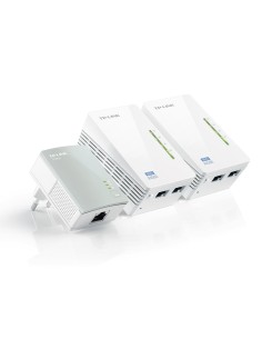 TP-LINK TL-WPA4220T KIT -WiFi Extensor de red por línea eléctrica (3 uds, AV500, 5 puertos, sin configuración): Tp-Link: Kiwiku