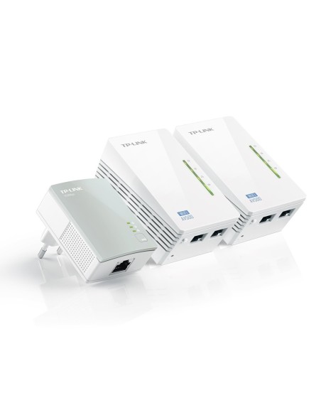 TP-LINK TL-WPA4220T KIT -WiFi Extensor de red por línea eléctrica (3 uds, AV500, 5 puertos, sin configuración): Tp-Link: Kiwiku