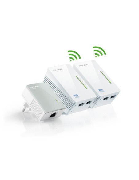 TP-LINK TL-WPA4220T KIT -WiFi Extensor de red por línea eléctrica (3 uds, AV500, 5 puertos, sin configuración): Tp-Link: Kiwiku