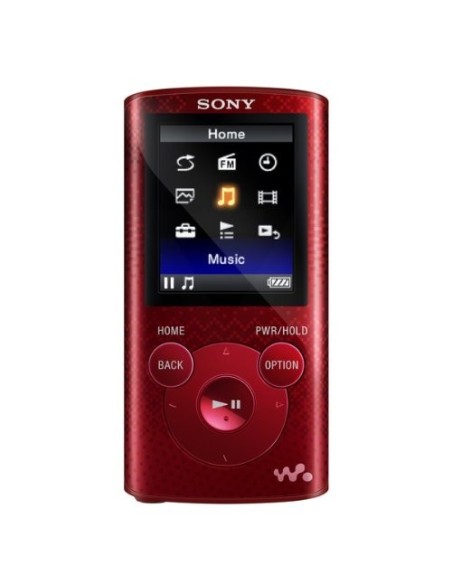 Kiwiku.com: Sony NWZE383RCEW - Reproductor de MP3 (4 GB, pantalla de 1, 77, Radio), rojo - Electrónica