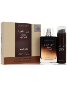 Lattafa Ameer Al Oudh  3 4 Oz Eau De Parfum Vaporizador  1 7 Oz Perfumed Vaporizador Para Hombre Gift Set 2