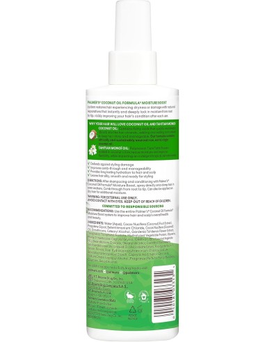 PALMER'S Coconut Oil Leave-In Acondicionador 250 Ml Para Cabello Seco y Dañado