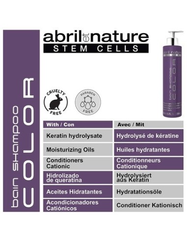 Abril Et Nature Champú Bain Color 250ml para Cabello Teñido