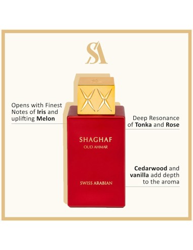 Swiss Arabian Shaghaf Oud Ahmar Eau de Parfum Unisex 75ml