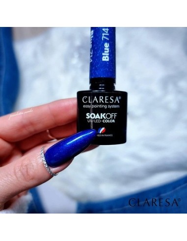 Esmalte Semipermanente Claresa Soak Off UV/LED Blue 714 5g - Kiwiku