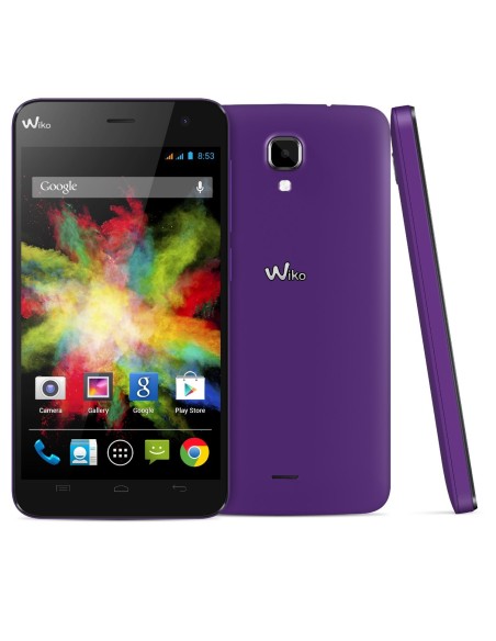 Wiko Bloom - Smartphone libre Android (pantalla 4.7, cámara 5 Mp, Quad-Core 1.3 GHz, 1 GB RAM, Dual SIM), morado - Electrónica