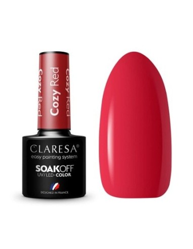 Esmalte Semipermanente Claresa Cozy Red 5g - Kiwiku