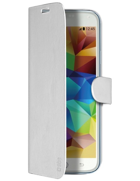 SBS TEBOOKSAS5W - Funda tipo libro para Samsung Galaxy S5, blanco: Kiwiku.com: Electrónica