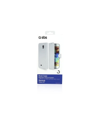 SBS TEBOOKSAS5W - Funda tipo libro para Samsung Galaxy S5, blanco: Kiwiku.com: Electrónica