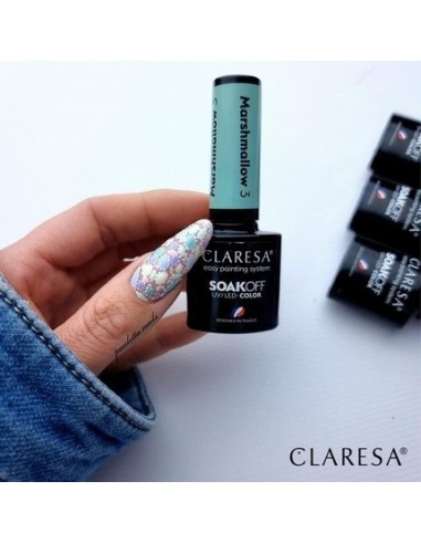 Esmalte Semipermanente Claresa Soak Off Marshmallow UV 01 - 5 ml | Kiwiku