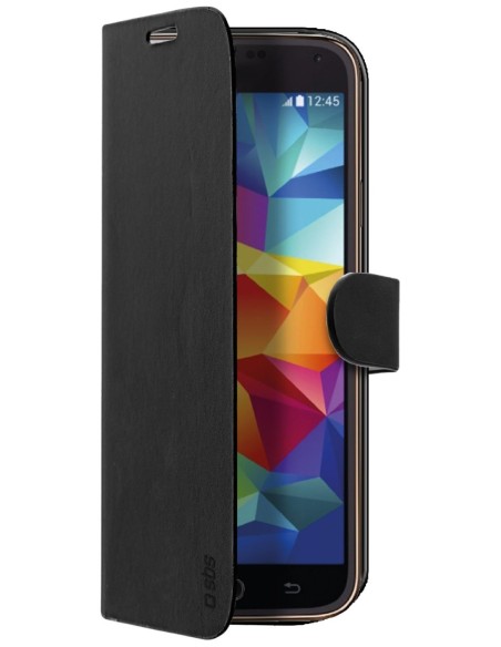 Kiwiku.com: SBS TEBOOKSAS5K - Funda tipo libro para Samsung Galaxy S5, negro - Electrónica