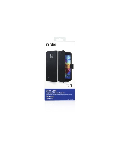 Kiwiku.com: SBS TEBOOKSAS5K - Funda tipo libro para Samsung Galaxy S5, negro - Electrónica