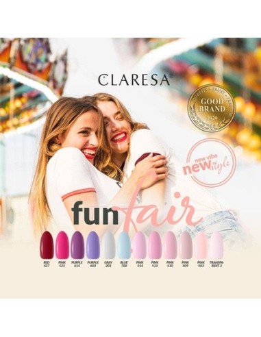 Esmalte Semipermanente Claresa 509 Pink UV 5ml - Kiwiku
