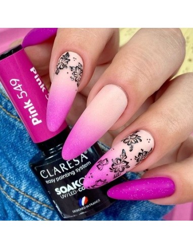 Esmalte Semipermanente Claresa 549 Pink UV 5ml - Kiwiku