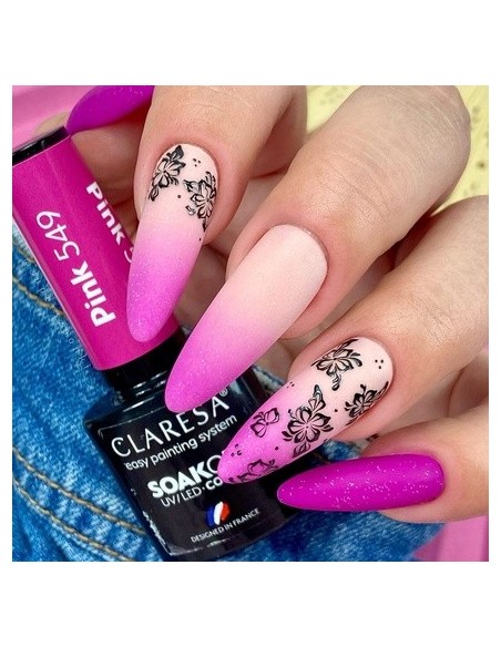 Esmalte Semipermanente Claresa 549 Pink UV 5ml - Kiwiku