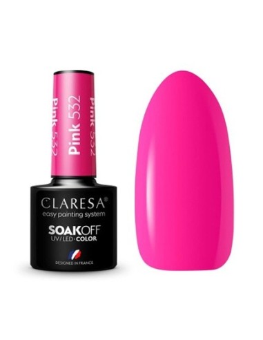 Esmalte Semipermanente Claresa Pink 532 5ml - Kiwiku