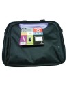 Maletin de portatil 15.6" approx diseño con bolsillo a color (negro/purpura) appnbcp15bp