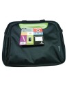 Maletin de portatil 15.6" approx diseÑo con bolsillo a color (negro/verde) appnbcp15bgp