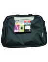 Maletin de portatil 15.6" approx diseño con bolsillo a color (negro/gris) appnbcp15bg