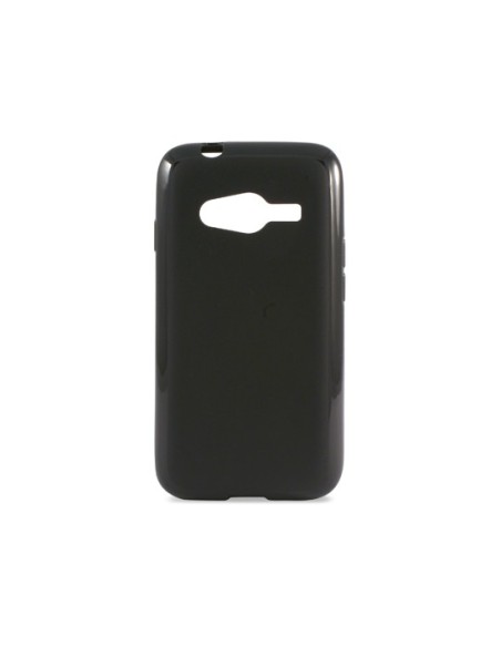 Kiwiku.com: Ksix B8535FTP01 - Funda tipo flex para Galaxy Ace 4, negro - Electrónica