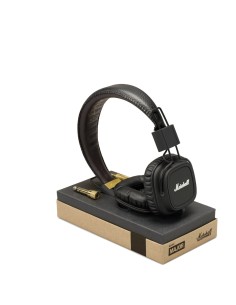 Marshall Major - Auriculares de diadema cerrados (con micrófono, control remoto integrado), negro: Kiwiku.com: Electrónica