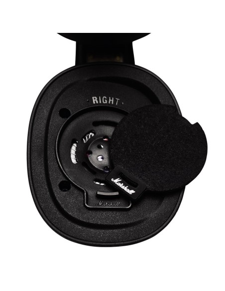 Marshall Monitor - Auriculares de diadema cerrados (con micrófono, control remoto integrado), negro: Kiwiku.com: Electrónica