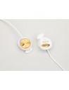Marshall minor - auriculares in-ear con micrófono, control remoto integrado, 3.5 mm blanco y dora