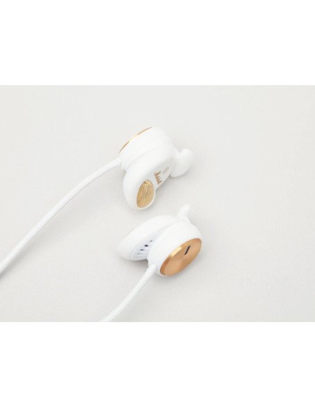 Marshall Minor - Auriculares in-ear (con micrófono, control remoto integrado, 3.5 mm), blanco y dorado: Kiwiku.com: Electrónica