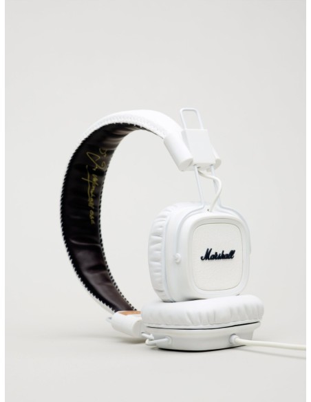 Marshall Major - Microauricular diadema con control de música y llamada para smartphones con plataformas universales, color bla