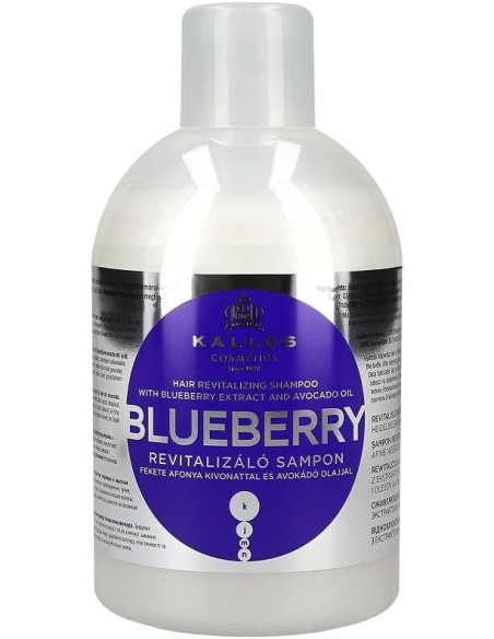 KALLOS Blueberry Champú 1000ml - Revitaliza y Nutre el Cabello | Kiwiku