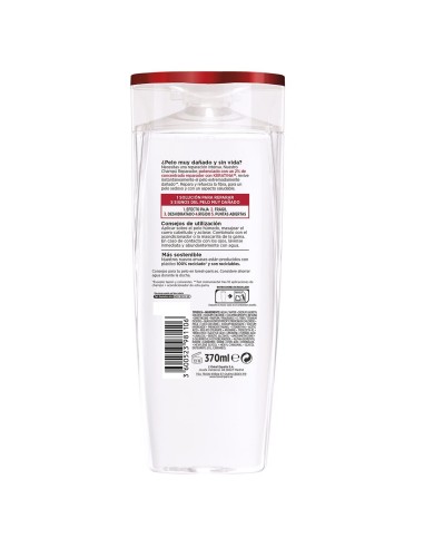 L'OREAL PARIS Champú Total Repair 5 Reconstituyente con Pro-Queratina + Ceramida para Cabello Dañado Frasco 370 ml