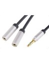 Duplicador splitter audio 3.5 mm plateado muvit